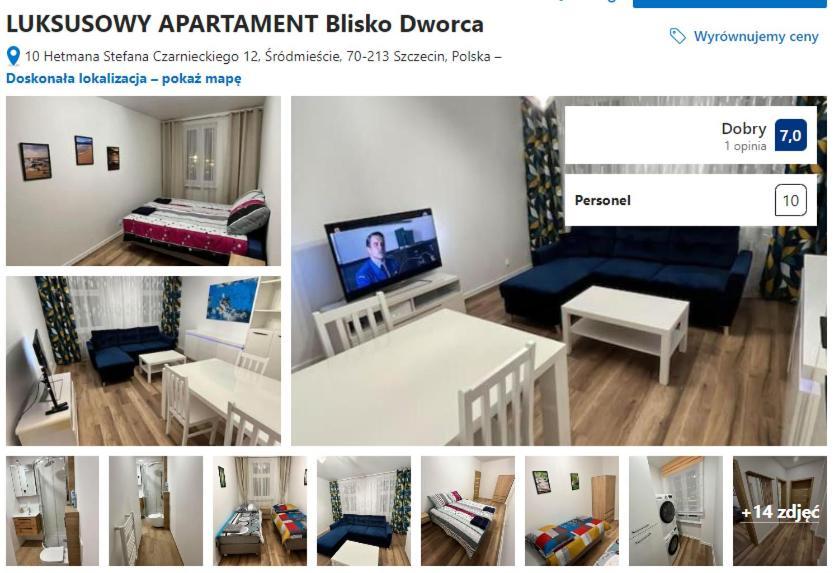 Luksusowy Apartament Przy Dworcu Szczecin Luaran gambar